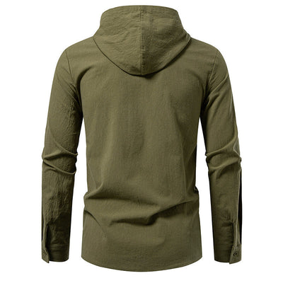 Camisa Pirata Medieval de Algodón y Lino con Cordón para Hombre - Image 19