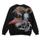 Sudadera Cuello Redondo con Bordado Tatuaje Tradicional