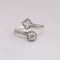Anillo de Diamante en Plata 925 Estilo Europa y Estados Unidos
