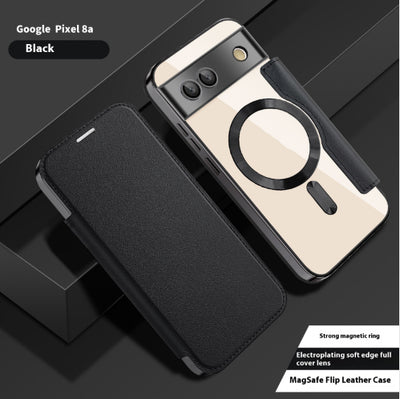 Funda de Cuero para Celular con Cierre Magnético y Tarjetero - Image 3