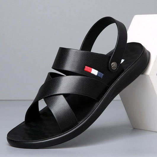 Sandalias Outdoor de Cuero Doble Capa Resistentes al Desgaste - Image 3