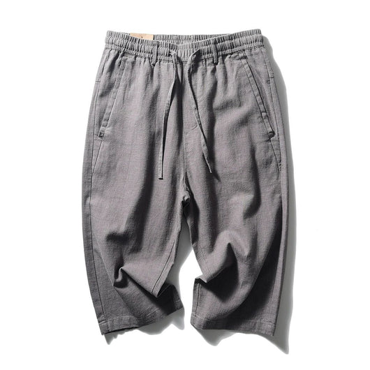 Pantalones Capri de Lino y Algodón Transpirables - Estilo Casual - Image 7