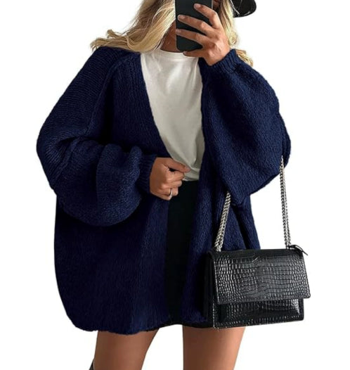 Abrigo Suéter Tejido Casual para Mujer - Image 14