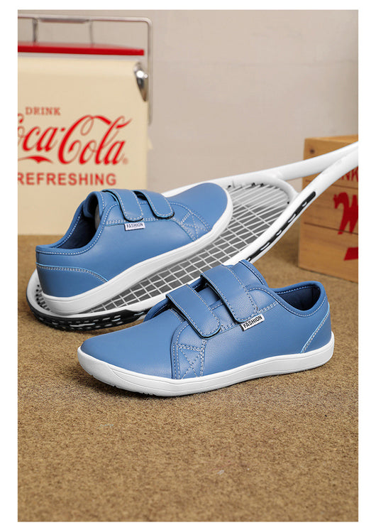 Zapatos Casuales de Cuero Ancho con Velcro para Hombre y Mujer Talla Grande - Image 20