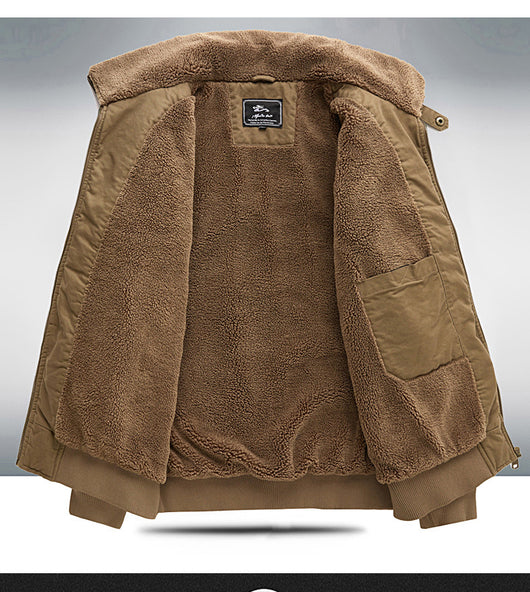 Abrigo Oversize Forrado en Polar para Hombre Talla Grande - Image 17