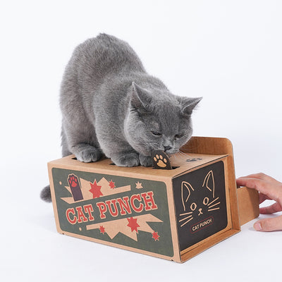 Juguete Interactivo para Gatos con Máquina de Hámster y Cartón Corrugado - Image 6