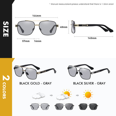 Gafas de Sol Vintage Metal con Protección UV Polarizada - Image 12