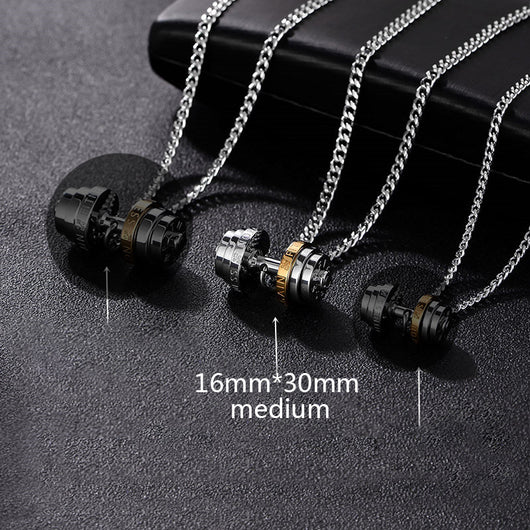 Collar Pesa de Acero Inoxidable para Hombres - Joyería Fitness - Image 10