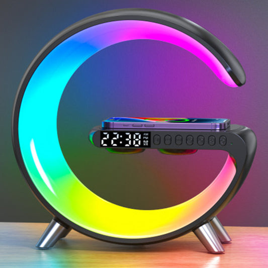 Lámpara LED Inteligente G con Altavoz Bluetooth, Cargador Inalámbrico y Control por App