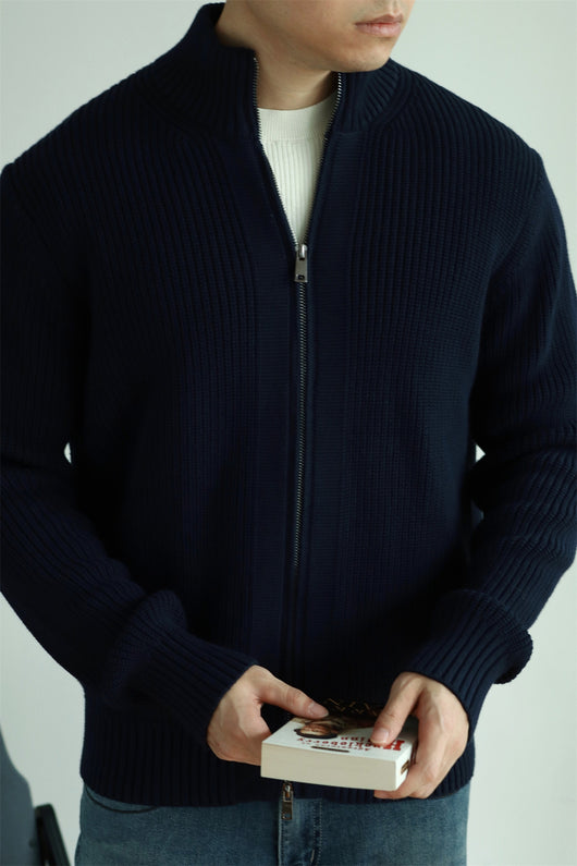 Chaqueta Pesada Doble Cierre Resistente al Pilling para Hombre - Image 9