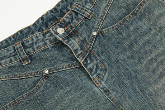 Pantalones Hombre Efecto Desgastado Corte Recto Suelto - Image 12