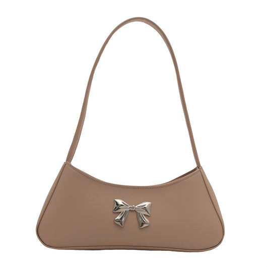 Bolsa de Hombro Minimalista Texturizada con Detalle de Moño Elegante - Image 11