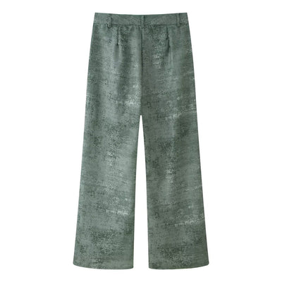 Conjunto de Dos Piezas: Blusa Bordada y Pantalón Pierna Ancha - Image 31