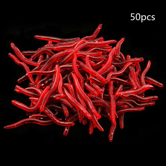 Carnada Artificial Gusano Rojo 3.5cm - Señuelo Realista a Granel - Image 6