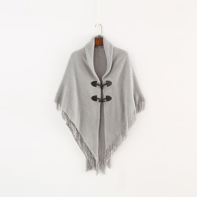 Poncho Kimono Tejido Suelto con Capucha - Cardigan Largo Versátil para Invierno - Image 7
