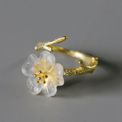 Anillo Rama Floral Artesanal - Image 3