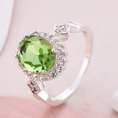 Anillo de Cristal Rojo con Temperamento y Elegancia - Image 14