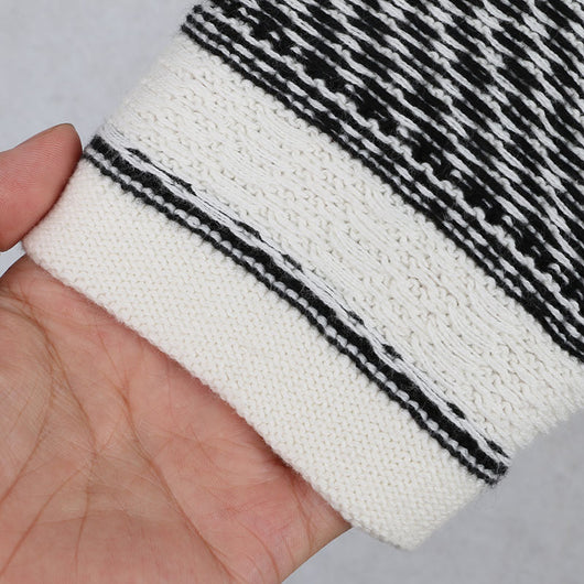 Suéter Étnico a Rayas para Mujer - Manga Larga Otoño - Image 2
