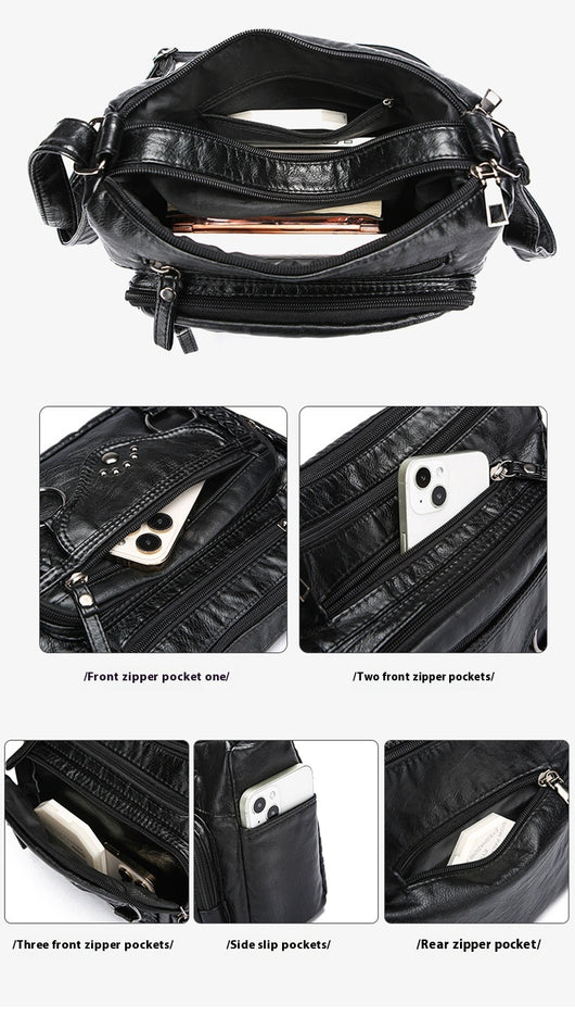 Bolsa Maternal de Cuero PU Suave con Diseño Avanzado - Image 12