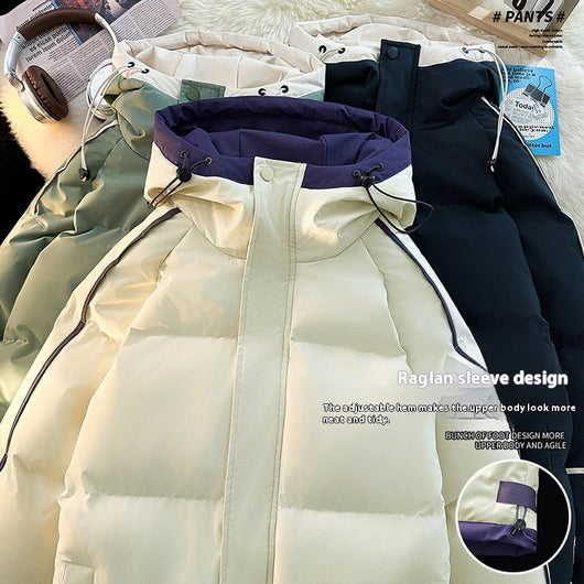 Abrigo Acolchado Holgado con Capucha - Algodón Casual para Hombre - Image 3