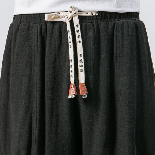 Pantalones Cropped Sueltos Casuales Luokou - Image 3