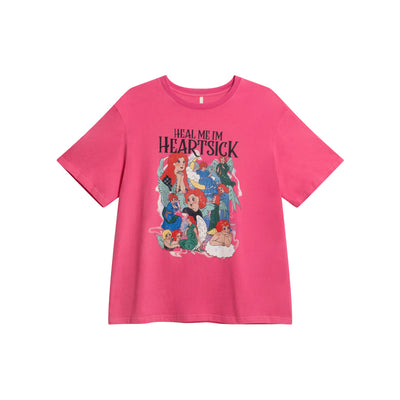 Playera Estampada Suelta y Ajustada para Mujer - Cuello Redondo Manga Corta - Image 6
