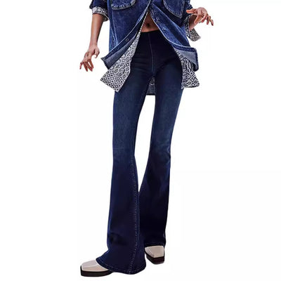 Jeans Acampanados Cintura Baja con Elasticidad - Image 4