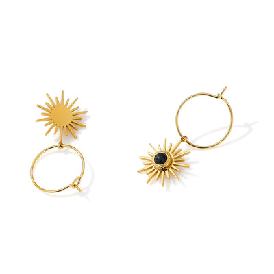 Aretes de Estrella en Acero Inoxidable para Mujer - Image 2