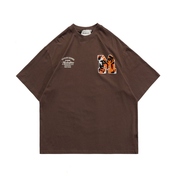 Camiseta Suelta Estilo Vintage Americano Cuello Redondo Manga Corta - Image 6