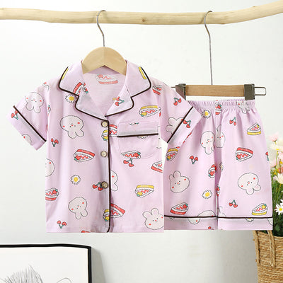 Pijama Infantil Estilo Coreano de Algodón con Cuello - Image 15