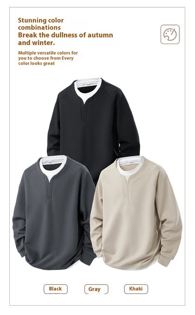 Suéter Waffle V-Cuello Bicolor Casual Versátil para Mujer - Image 18