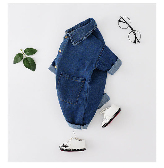 Mono Denim para Bebé - Jumpsuit Clásico y Versátil - Image 7