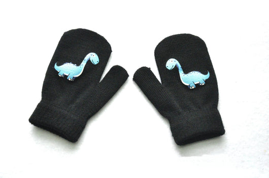 Guantes Tejidos Gruesos Para Niños Con Forro Cálido Y Diseño Animado - Image 13