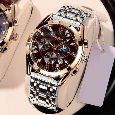 Reloj Automático para Hombre Acero Inoxidable Resistente al Agua Luminoso - Image 5