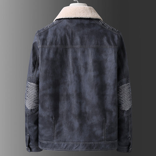 Chaqueta de Mezclilla con Cuello de Solapa - Image 7