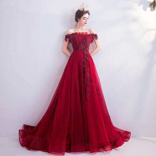 Vestido de Fiesta Asimétrico Rojo para Dama de Honor - Elegancia para Bodas y Eventos - Image 2