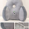Gray Faux Fluffy Angora 52 X 55 Cm