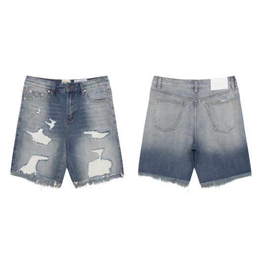 Shorts Camuflado con Detalles Graffiti y Costuras Contrastantes - Image 5