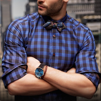 Reloj de Lujo para Hombre con Correa de Cuero, Resistente al Agua - Image 3