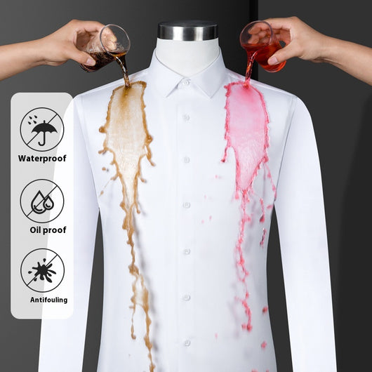 Camiseta Manga Corta Impermeable, Resistente al Aceite y Manchas - Image 28