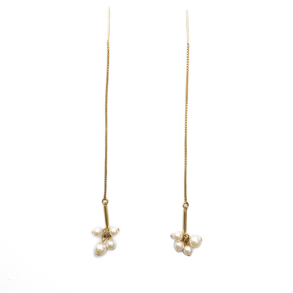 Aretes Largos Pearl Earline - Elegancia en Movimiento - Image 7