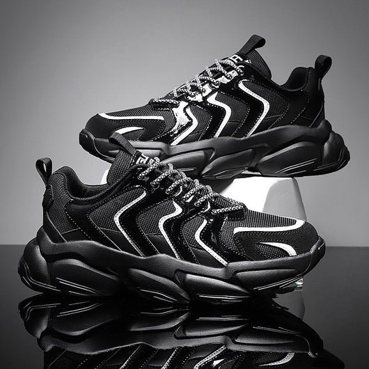 Zapatillas Deportivas Negras de Malla Elevadas - Comodidad y Estilo para Cada Día - Image 7