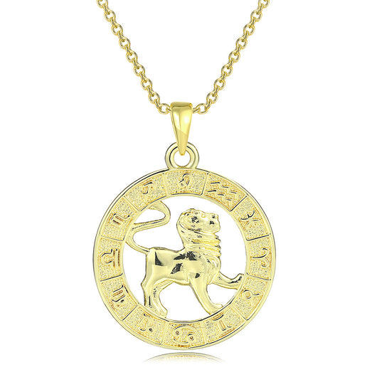 Collar Colgante de las Doce Constelaciones del Zodiaco