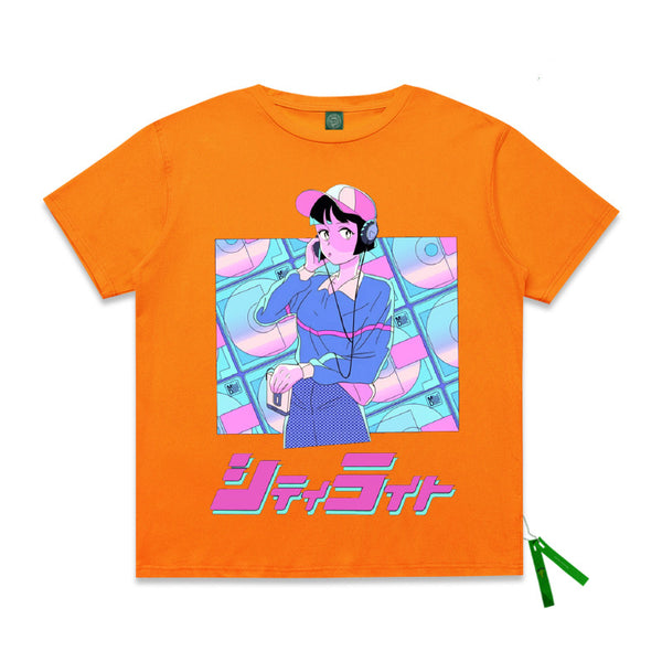Playera Suelta de Algodón Manga Corta para Hombre