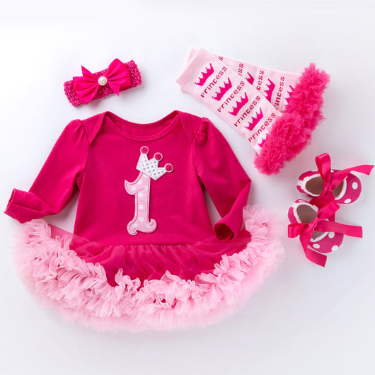 Enterizo Infantil Manga Larga con Estampado Cartoon Rosa Palo - Vestido Holiday para Bebés - Image 11