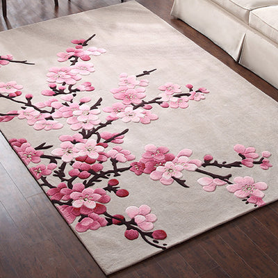 Mesa de Centro Minimalista con Alfombra de Lana Tejida a Mano - Image 6