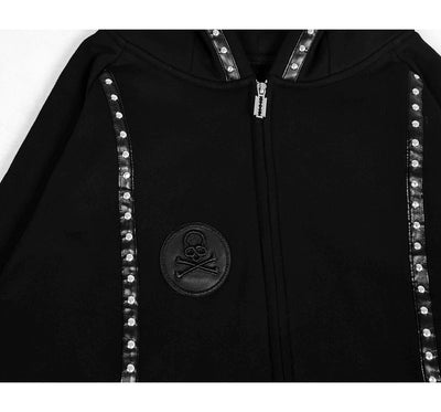 Capucha Punk con Cuernos de Demonio y Remaches Artesanales - Image 18