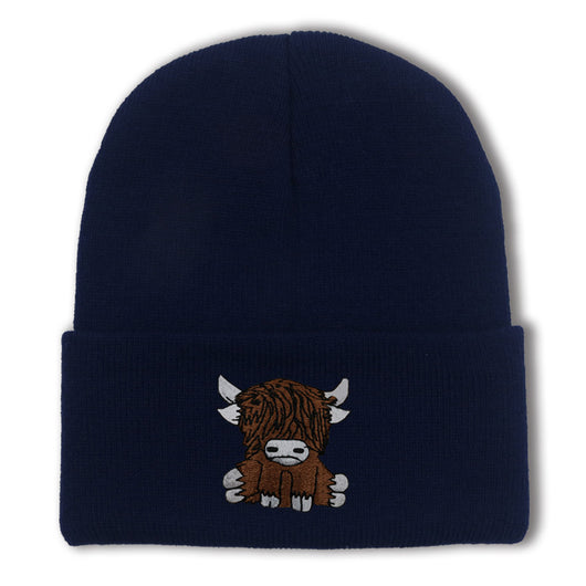 Gorro de Lana Tejido con Diseño de Yak Peludo - Abrigo Otoño e Invierno - Image 21