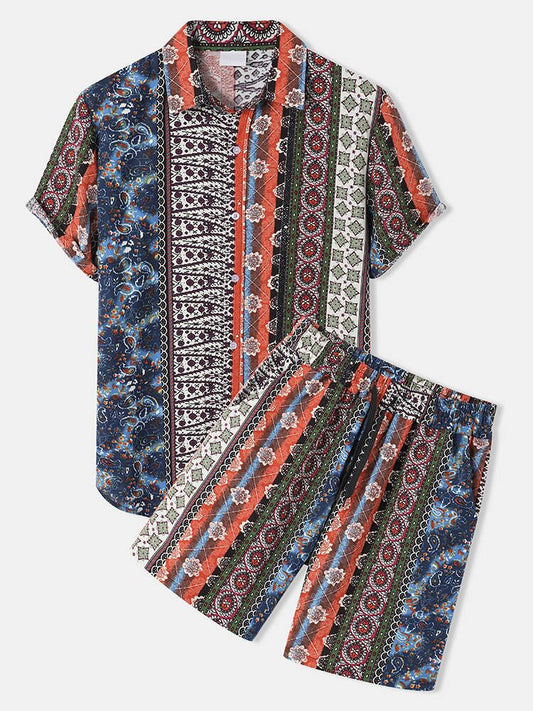 Camisa Casual Estampada de Manga Corta para Hombre - Image 2