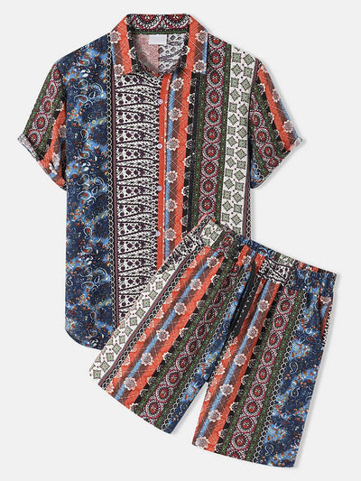 Camisa Casual Estampada de Manga Corta para Hombre - Image 2